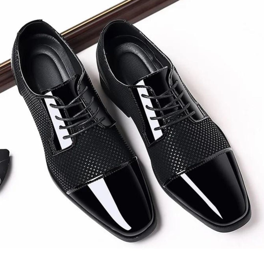 Herren Oxfords Schnürschuhe Veganes Leder-4