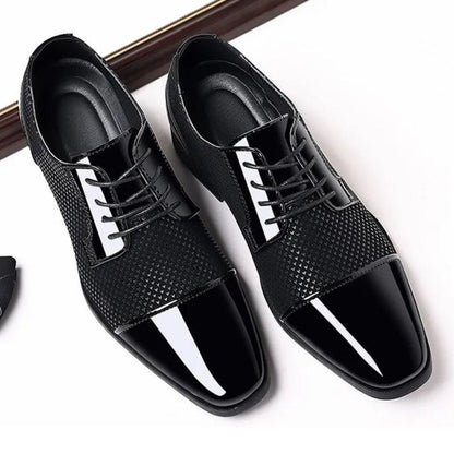 Herren Oxfords Schnürschuhe Veganes Leder-4