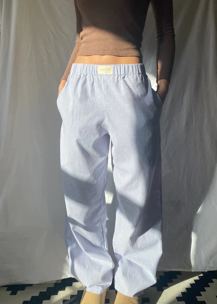 Damen-Hose, mit elastischem Bund, lockere Passform, nachhaltiges Material, schick 8