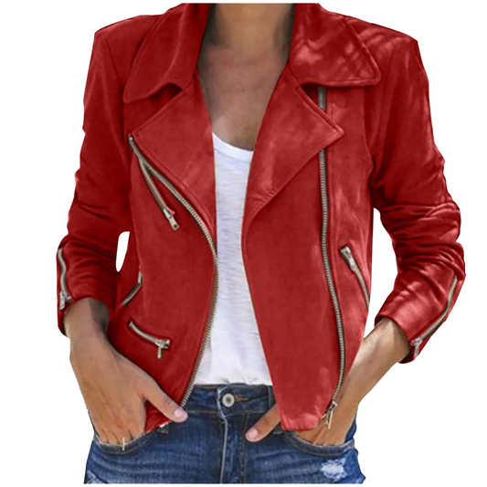 Variant image for Damen-Lederjacke, Vintage-Stil, echtes Leder, für zeitlose Eleganz-13