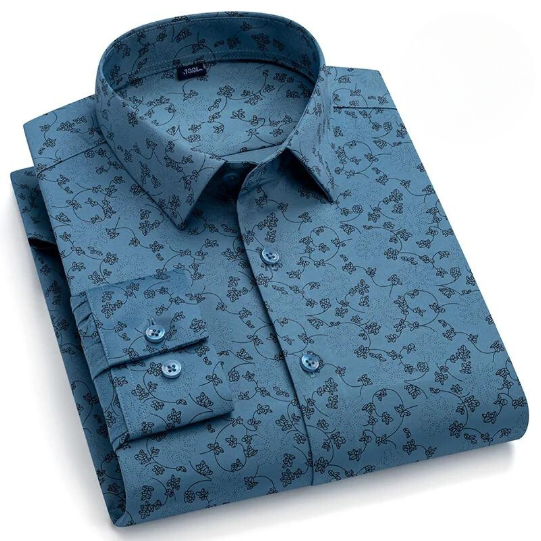 Herrenhemd, klassischer Stil, 100% Baumwolle, zeitloses Design-6