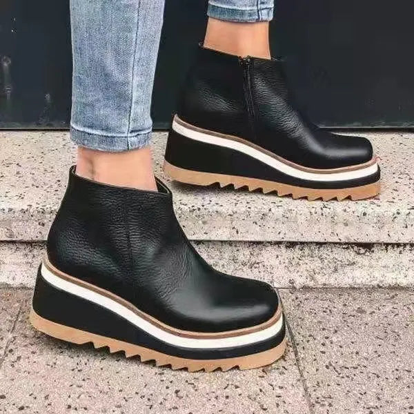 Orthopädische Herren-Schuhe, Leder, trendiges Design, mit rutschfeste Sohle-3