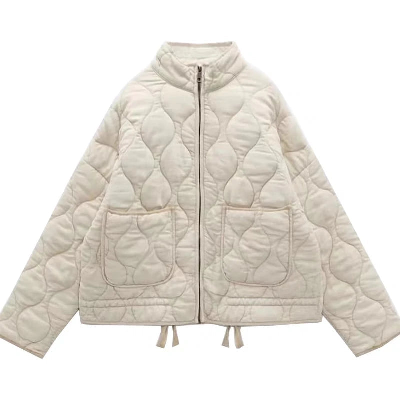 Damen-Lange Winterjacke, Vintage, Stil, Hochwertiger Stoff 7