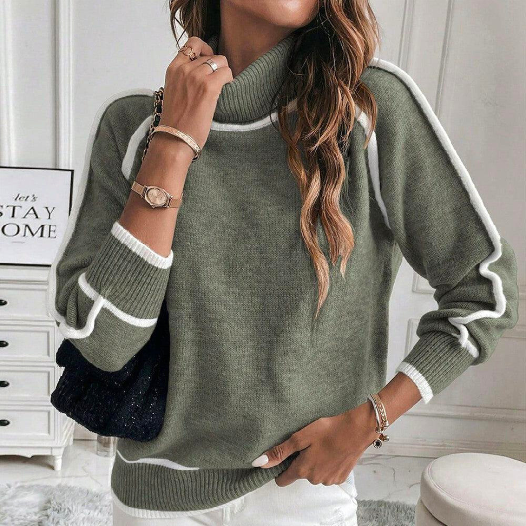 Damen-Strickpullover, elegantes Design, Acryl 5