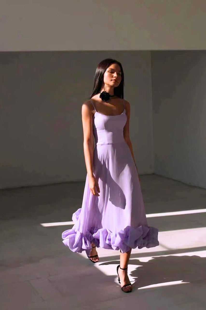 Damen-Midikleid, zeitlos, leichtes Material, elegante Silhouette-5