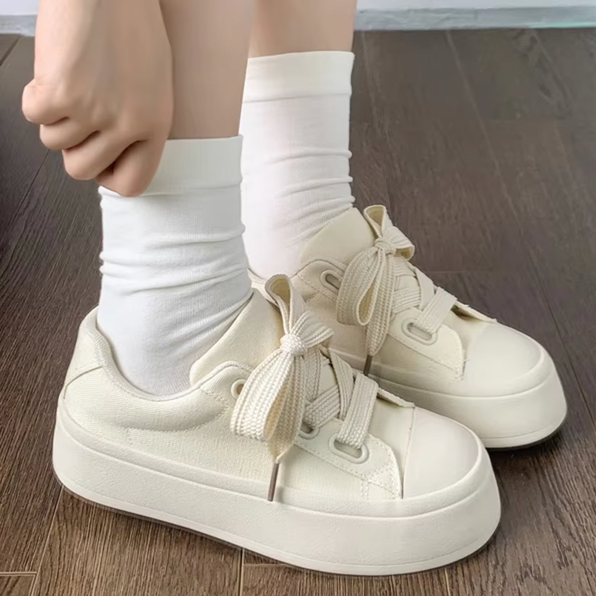 Variant image for Damen-Sneaker, Plateau, Textil, Synthetik-1