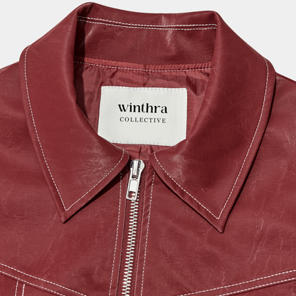 Frühlingsjacke Damen Oversize mit Kontrastnähten Hochwertiger Stoff-3