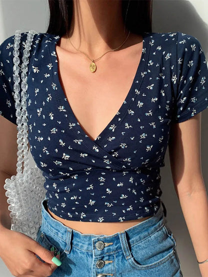 Damen-Retro-Top, 100 % Baumwolle-1