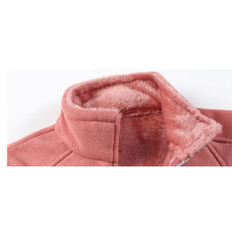 Damenjacke Leicht Fleece mit Reißverschluss für Outdoor-Aktivitäten-2