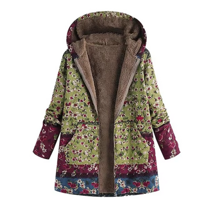 Variant image for Damen Winterjacke mit Kapuze Baumwolle Modernes Design-16