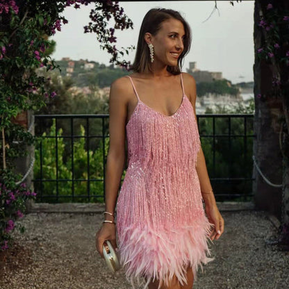 Damen-Paillettenkleid, wellig, Angora, Seide, Spitze-4