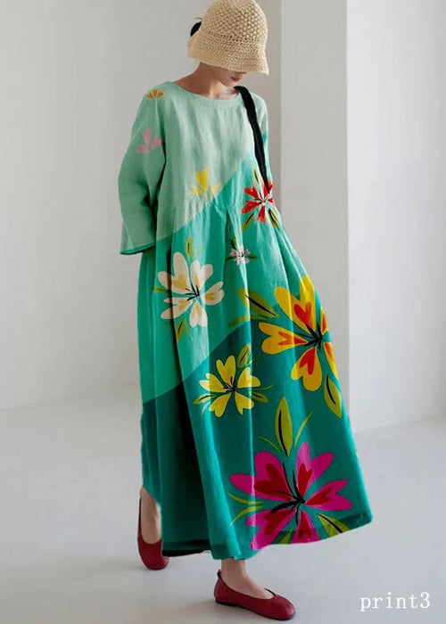 Damen-Kleid, elegante Baumwolle-1