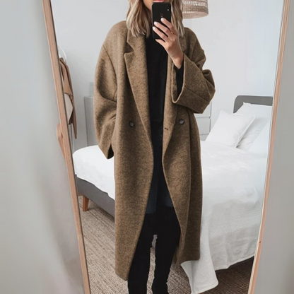 Damen-elegante Mantel, aus hochwertiger Wollmischung-6