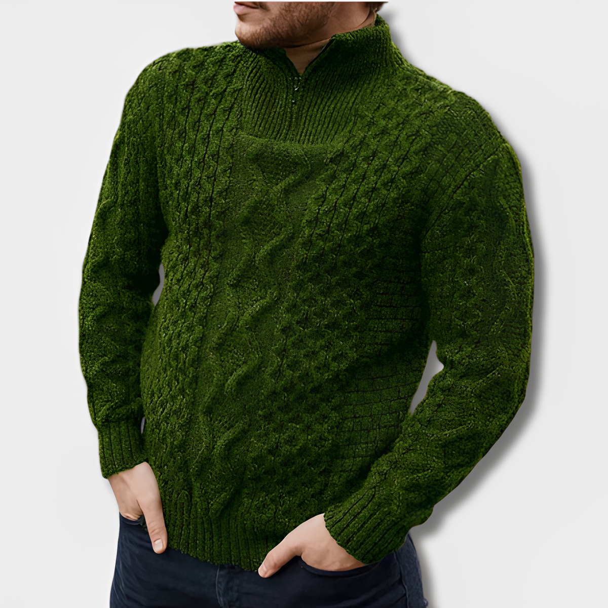 Herren-Pullover, klassisches Design, weiche Baumwolle-2