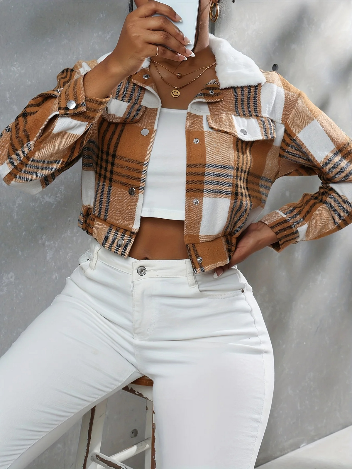Damenjacke Bomber Winter Wärme Hochwertiges Material-5