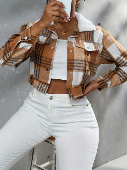 Damenjacke Bomber Winter Wärme Hochwertiges Material-5