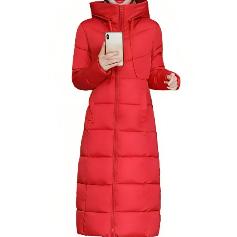 Variant image for Langer Wintermantel Damen Gepolstert mit Kapuze-16