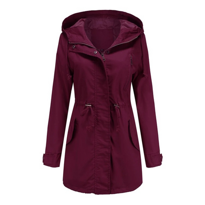 Damen Winterjacke Zeitloses Design Lang Polyester 5