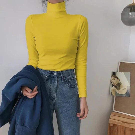 Damen-Pullover, lange Ärmel, weiches Material, elegant 3