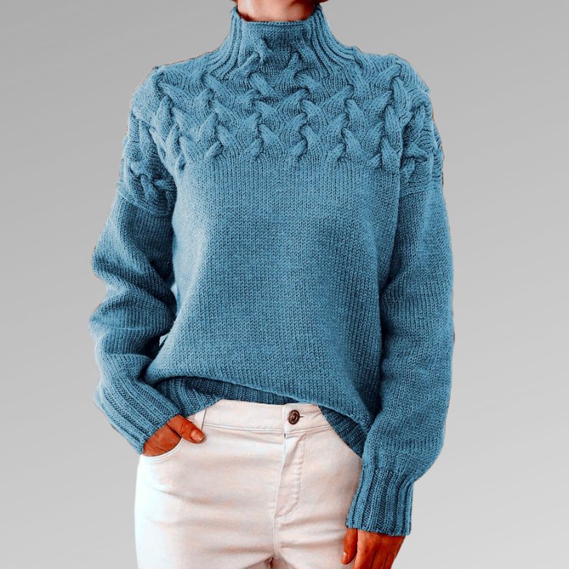 Damenpullover, modern, vielseitig, 100 % Baumwolle, bequeme Passform-4