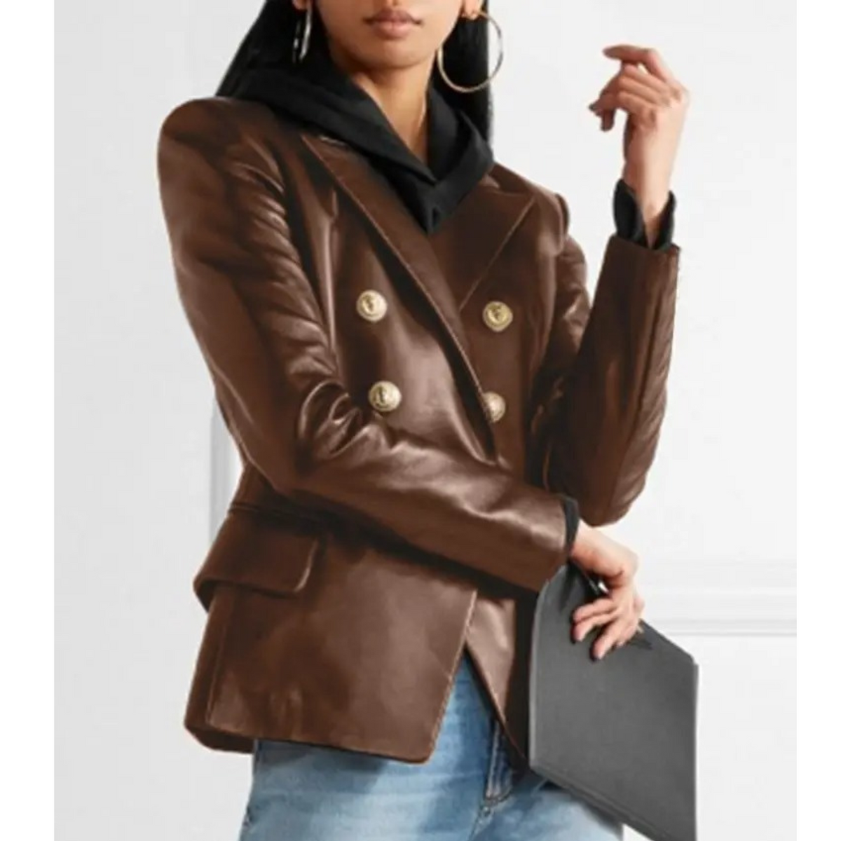 Variant image for Damen-Blazer, Doppelbrust, tailliertes Polyester-7