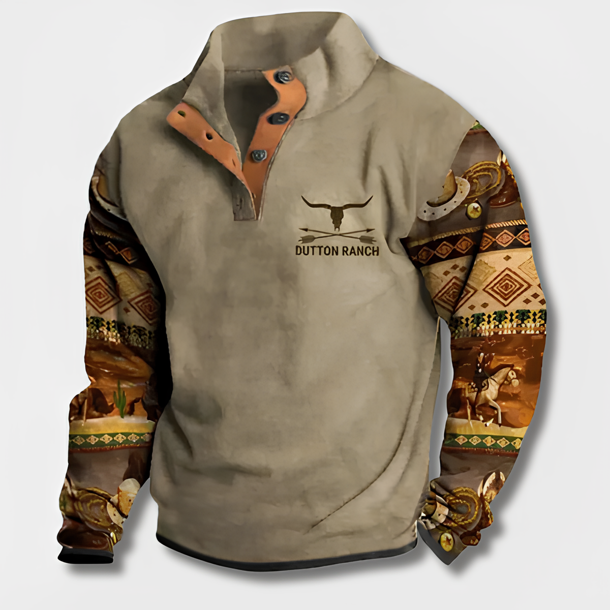 Variant image for Herren-Hemdjacke, lässig, Vintage Baumwolle-1