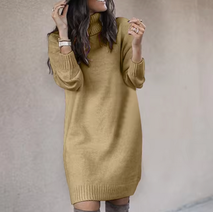 Variant image for Damen-Strickkleid, Turtleneck, langärmelig, weiches Material-6