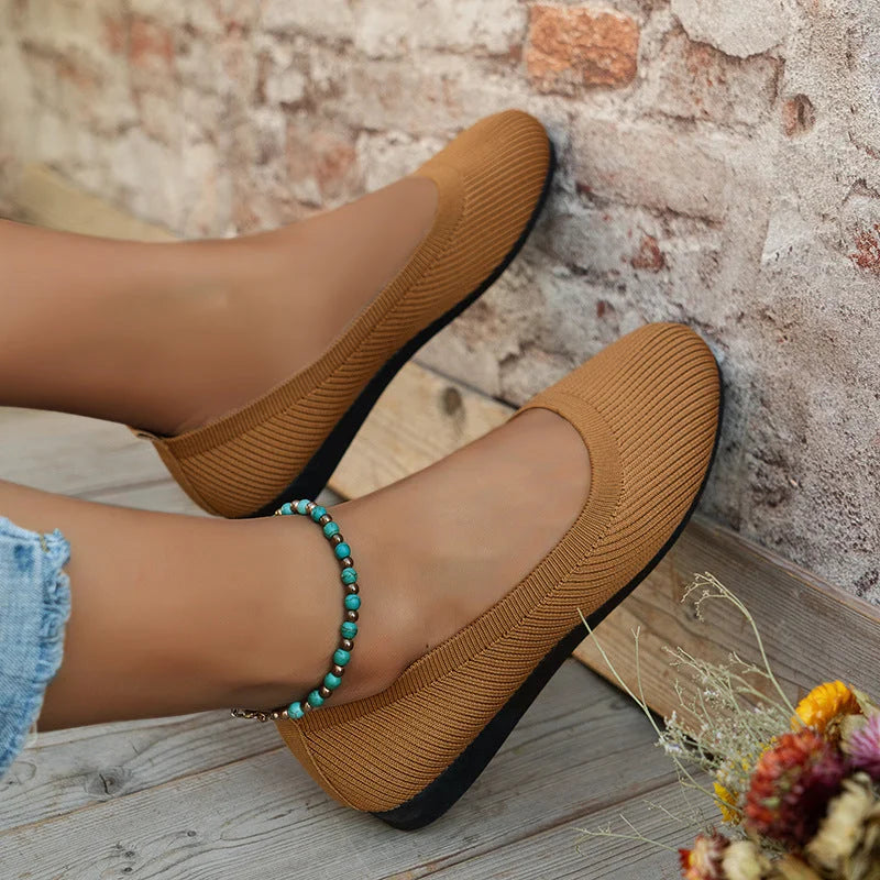 Damen Schuhe Slip-On Synthetikleder Komfortables Design-3