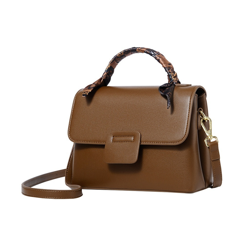 Damen Schultertasche Vielseitiger PU-Leder Elegantes Design mit Doppelte Schulterriemen-3