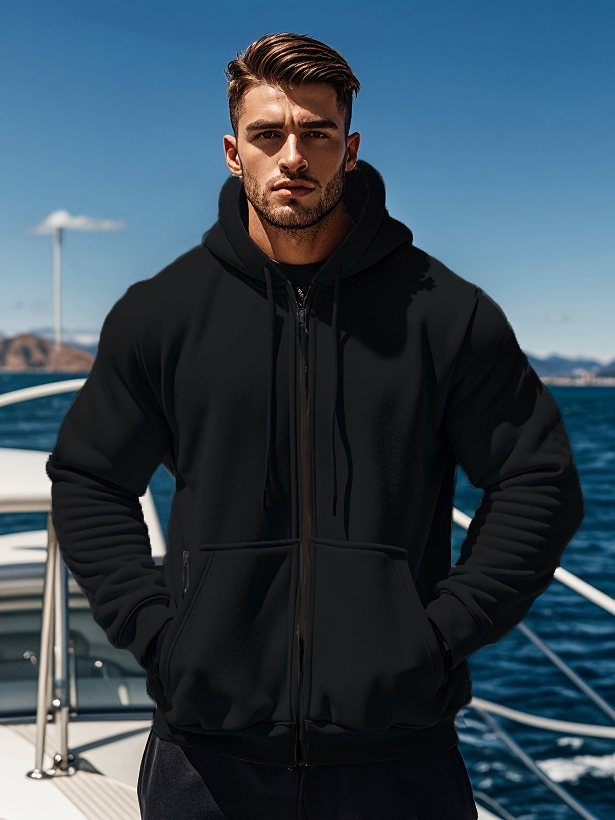 Variant image for Damen-Hoodie mit Reißverschluss Weicher Atmungsaktiver Stoff-13