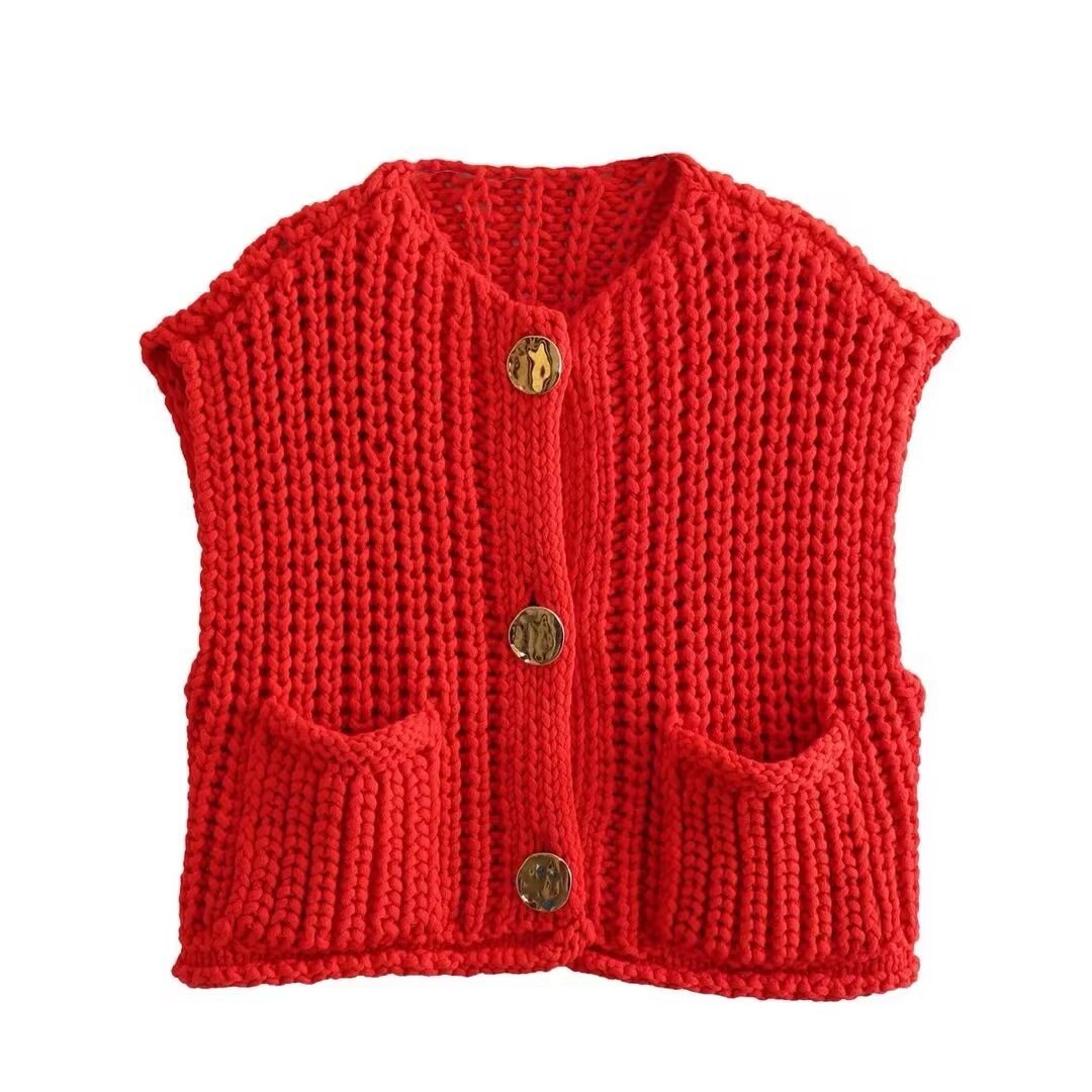 Damenjacke Gestrickt Elegant Acryl-6