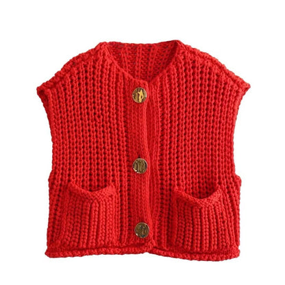 Damenjacke Gestrickt Elegant Acryl-6