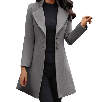 Damen-klassischer Wollmantel, italienisches Design, wasserabweisend, flauschiges Futter-3