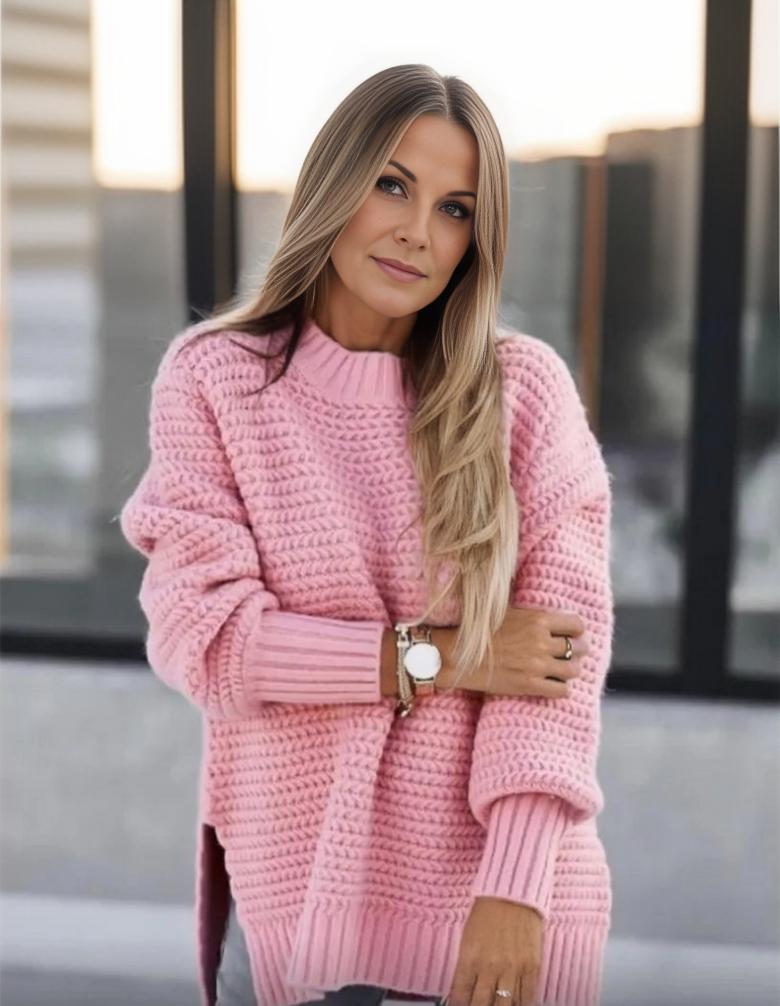 Variant image for Damen-Strickpullover, Oversized, weiches Waffelmuster-25