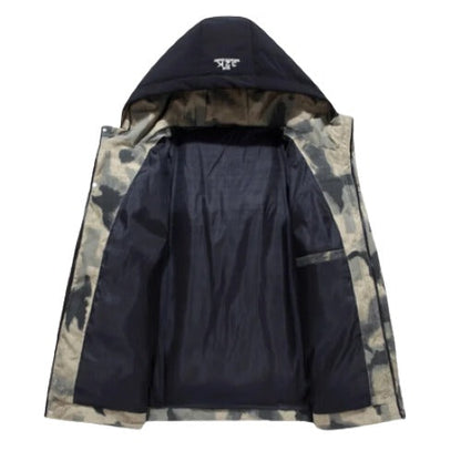 Herren Kapuzenjacke Kanadisches Design Polyester Baumwolle-2
