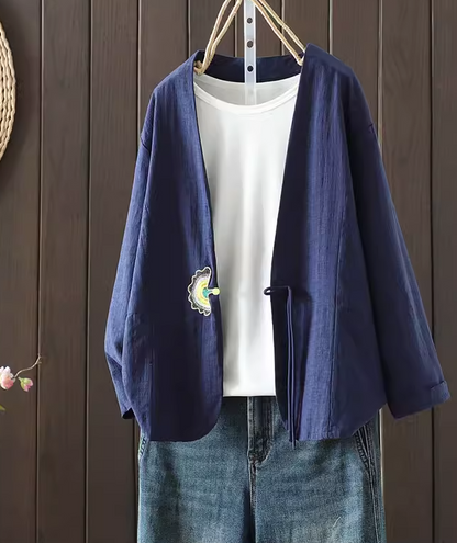 Variant image for Damen-Strickjacke, trendiges Acryl, bequeme Passform-9