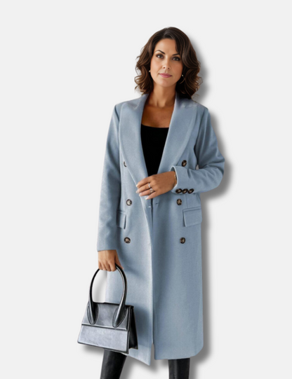 Damenjacke aus Wolle mit doppelknöpfigem Design – zeitloser Stil für Herbst und Winter, bequeme Passform und elegante Silhouette 4