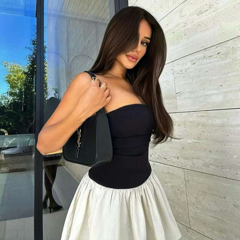 Damenkleid mit Falten in Polyester - Schöne Damenkleider für Formelle und Lässige Anlässe 6