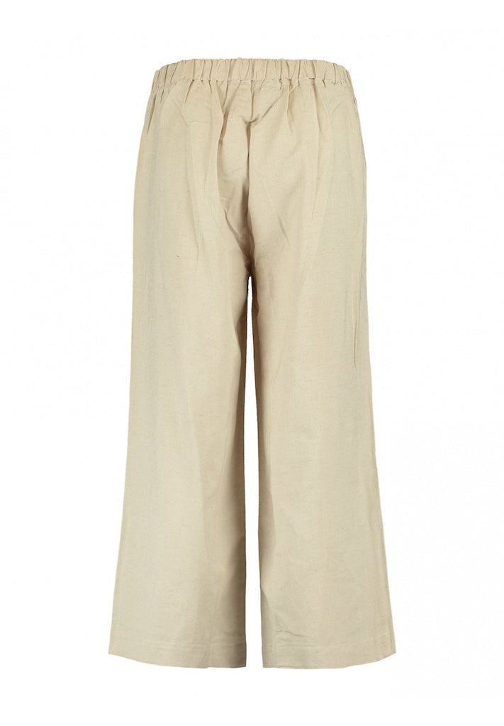 Damen-Culotte-Hose, leichtes Polyester, schick, luftiger Stil-4