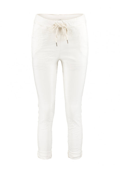 Damen-Jogginghose mit Glitzerband Weiche Baumwolle-3