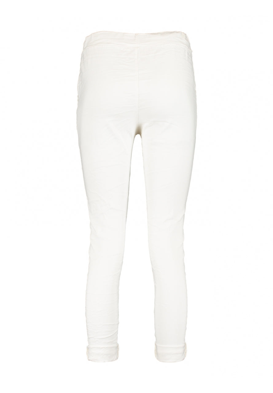 Damen-Jogginghose mit Glitzerband Weiche Baumwolle-5