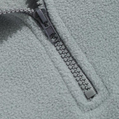 Damenpullover Halbzip leicht Baumwolle Relaxed Fit-3
