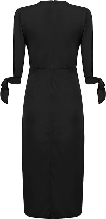 Damenkleid Geblümt Design Weich Polyester Schöne Damenkleider-4