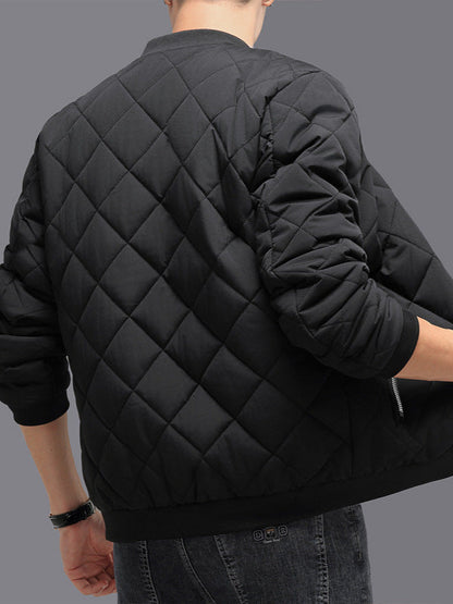 Herren Baumwolljacke Over Size Synthetisches Leder-2