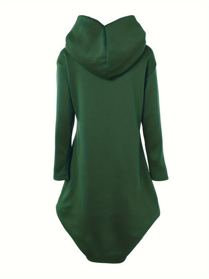 Damen-Hoodiekleid in MIDI-Länge aus 100% Baumwolle-2