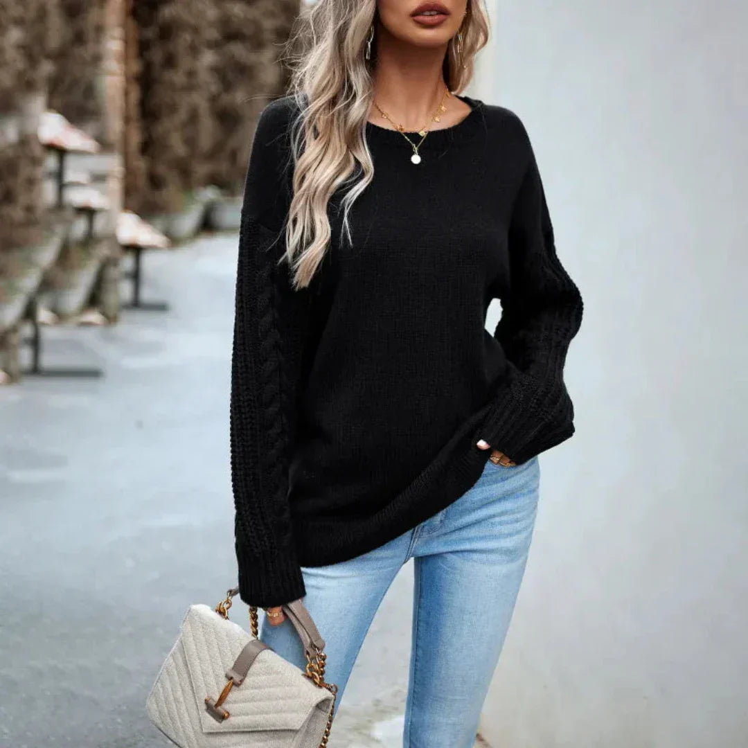 Variant image for Damen-Strickpullover, Zopfmuster aus weicher Qualität-5