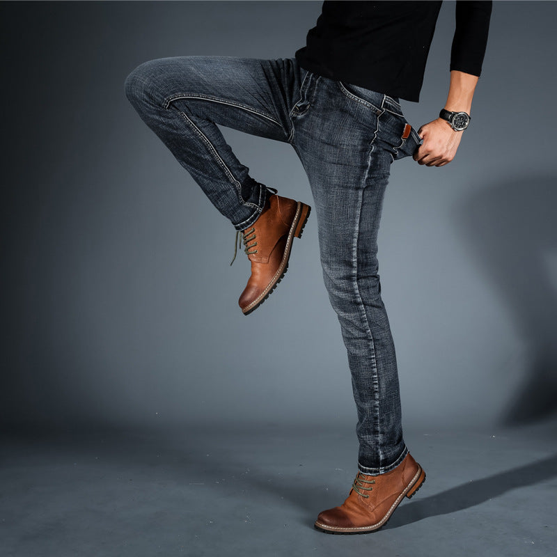 Damen Schmal geschnittene Jeans Stretch Denim-5