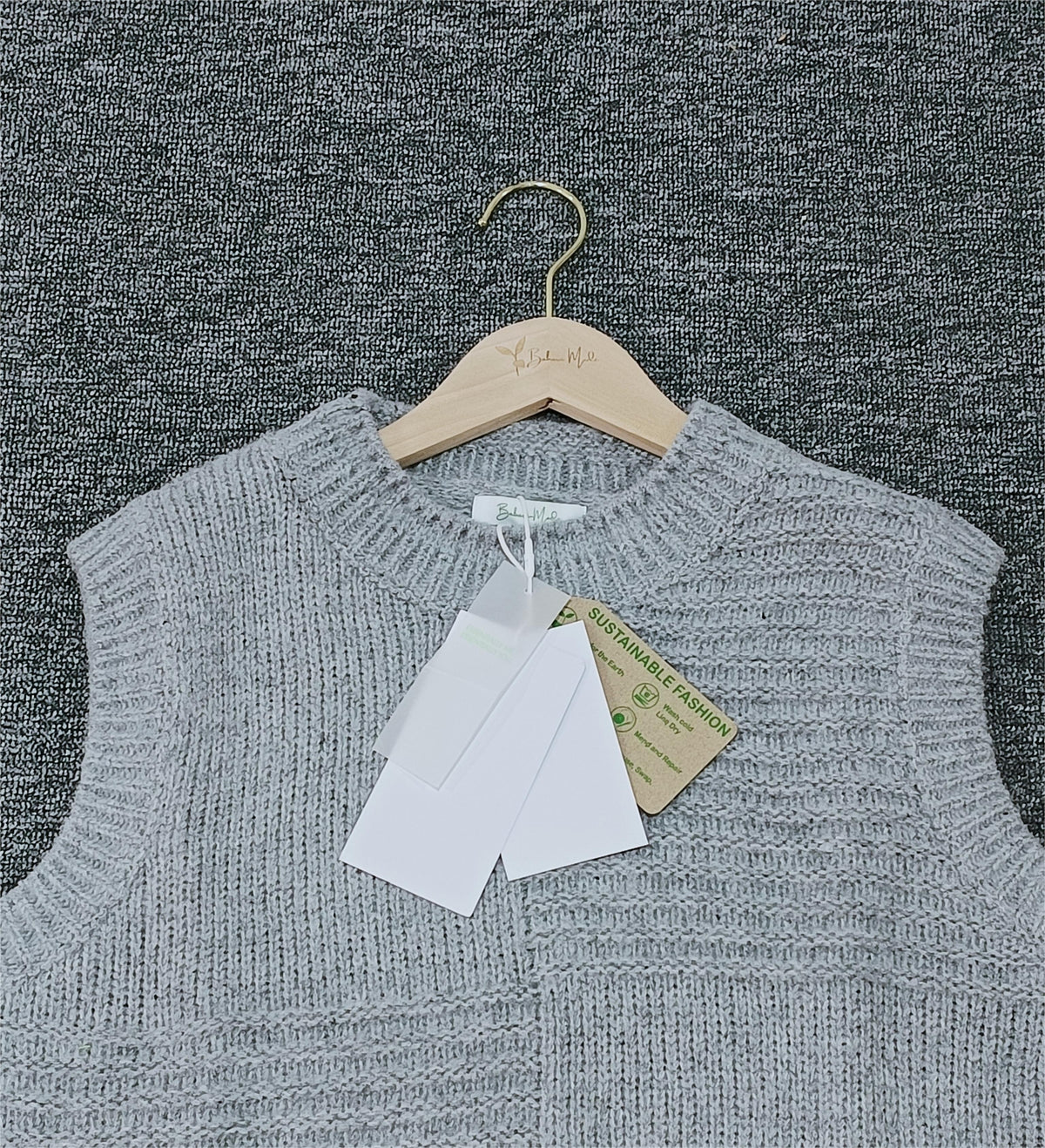 Damen Ärmellose Pullover Gestricktes Acryl-4