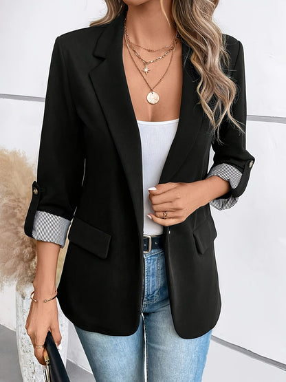 Variant image for Damen-langer Blazer, Business-Look, hochwertiger Stoff-19