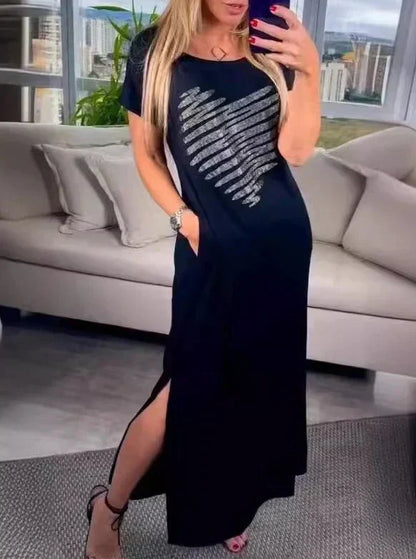 Variant image for Damen-Maxikleid, Elegantes Leichtes Material, für Fest und Alltag-9